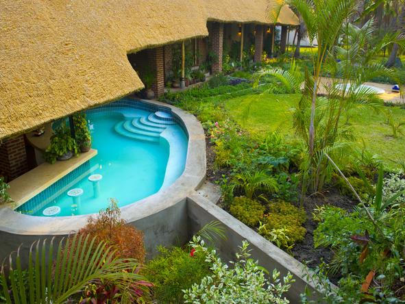 Club Makokola - pool bar exterior